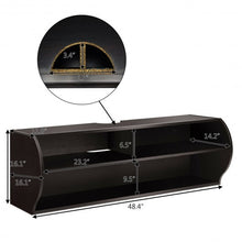 Load image into Gallery viewer, 48.5" 2 Tier Modern Wall Mounted Hanging Floating Shelf