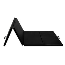 Load image into Gallery viewer, 4' x 8' x 2 Inch Folding Panel Exercise Gymnastics Mat-Black