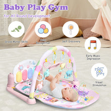 Load image into Gallery viewer, 3 in 1 Fitness Music and Lights Baby Gym Play Mat-Pink