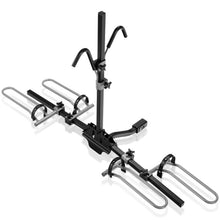 Load image into Gallery viewer, 2-Bike Hitch Mount Bike Rack for 1-1/4 Inch or 2 Inch Receiver-Black
