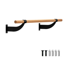 Load image into Gallery viewer, 4 Feet Wall-Mounted Ballet Barre for Yoga-Black
