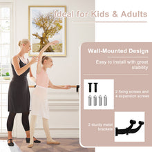 Load image into Gallery viewer, 4 Feet Wall-Mounted Ballet Barre for Yoga-Black
