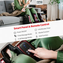 Load image into Gallery viewer, Shiatsu Foot and Calf Massager with Compression Kneading Heating and Vibrating -Red
