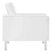 Load image into Gallery viewer, Loft Tufted Vegan Leather Armchair by Modway
