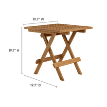 Load image into Gallery viewer, Vienna Outdoor Patio Teak Wood Side Table by Modway
