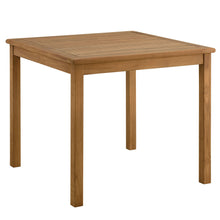 Load image into Gallery viewer, Vienna 34" Square Outdoor Patio Teak Wood Dining Table by Modway
