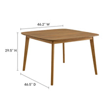 Load image into Gallery viewer, Vienna 46" Square Outdoor Patio Teak Wood Dining Table by Modway
