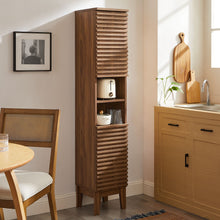 Load image into Gallery viewer, Render Tall Narrow Bathroom Storage Cabinet by Modway
