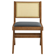 Load image into Gallery viewer, Thera Vegan Leather and Cane Dining Side Chairs Set of 2 by Modway
