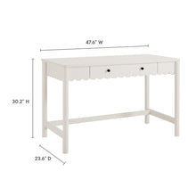 Load image into Gallery viewer, Emmeline 1-Drawer Scallop Writing Desk by Modway

