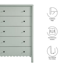 Load image into Gallery viewer, Emmeline Scalloped 5-Drawer Chest by Modway
