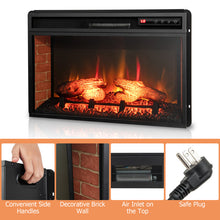 Load image into Gallery viewer, 26 Inch Infrared Electric Fireplace Insert with Remote Control
