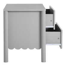 Load image into Gallery viewer, Emmeline Scalloped 2-Drawer Nightstand by Modway
