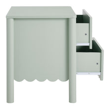 Load image into Gallery viewer, Emmeline Scalloped 2-Drawer Nightstand by Modway
