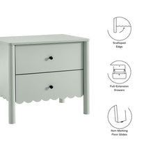Load image into Gallery viewer, Emmeline Scalloped 2-Drawer Nightstand by Modway
