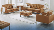 Load and play video in Gallery viewer, Loft 3 Piece Tufted Upholstered Faux Leather Set by Modway

