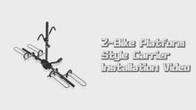Load and play video in Gallery viewer, 2-Bike Hitch Mount Bike Rack for 1-1/4 Inch or 2 Inch Receiver-Black
