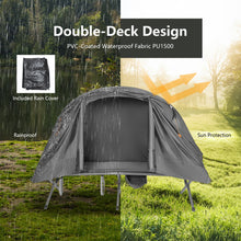 Load image into Gallery viewer, Cot Elevated Compact Tent Set with External Cover-Gray
