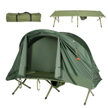 Load image into Gallery viewer, Cot Elevated Compact Tent Set with External Cover-Green
