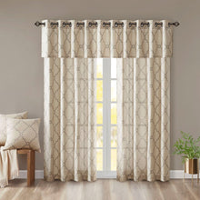 Load image into Gallery viewer, Madison Park Fretwork Print Window Curtain -95" Panel MP40-1283 By Olliix
