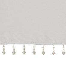 Load image into Gallery viewer, Madison Park Emilia Lightweight Faux Silk Valance With Beads MP41-6330 By Olliix
