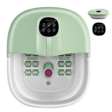 Load image into Gallery viewer, Folding Foot Spa Basin with Heat Bubble Roller Massage Temp and Time Set-Green
