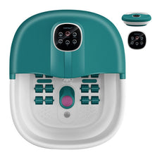Load image into Gallery viewer, Folding Foot Spa Basin with Heat Bubble Roller Massage Temp and Time Set-Turquoise
