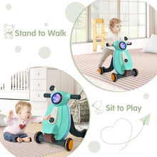 Load image into Gallery viewer, 2 in 1 Baby Sit to Stand Learning Walker with Lights and Sounds-Green
