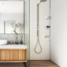 Load image into Gallery viewer, 4-Tier Tension Corner Shower Caddy for Bathroom
