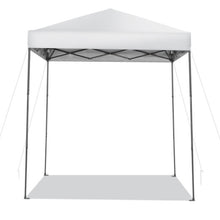 Load image into Gallery viewer, 6.6 x 6.6 Feet Outdoor Pop-up Canopy Tent with UPF 50+ Sun Protection-White

