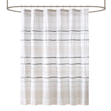 Load image into Gallery viewer, Nea Cotton Printed Shower Curtain With Trims  II70-1120 By Olliix

