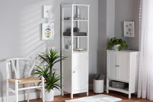 Load image into Gallery viewer, Baxton Studio Beltran Modern and Contemporary White Finished Wood Bathroom Storage Cabinet
