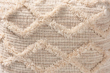 Load image into Gallery viewer, Baxton Studio Carilyn Modern and Contemporary Moroccan Inspired Ivory Handwoven Wool Blend Pouf Ottoman
