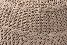 Load image into Gallery viewer, Baxton Studio Palmas Modern and Contemporary Bohemian Beige Handwoven Pet Yarn Pouf Ottoman
