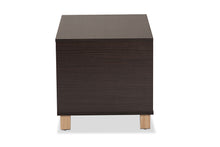 Load image into Gallery viewer, Baxton Studio Eckhart Modern and Contemporary Two-Tone Dark Brown and Oak Finished Wood Cat Litter Box Cover House
