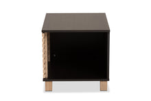 Load image into Gallery viewer, Baxton Studio Eckhart Modern and Contemporary Two-Tone Dark Brown and Oak Finished Wood Cat Litter Box Cover House
