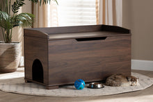 Load image into Gallery viewer, Baxton Studio Mariam Modern and Contemporary Walnut Brown Finished Wood Cat Litter Box Cover House

