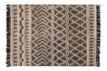 Load image into Gallery viewer, Baxton Studio Heino Modern and Contemporary Ivory and Charcoal Handwoven Wool Area Rug
