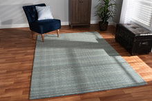 Load image into Gallery viewer, Baxton Studio Aral Modern and Contemporary Blue Handwoven Wool Area Rug
