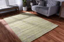 Load image into Gallery viewer, Baxton Studio Leora Modern and Contemporary Lime Green and Grey Hand-Tufted Viscose Blend Area Rug
