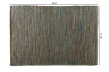 Load image into Gallery viewer, Baxton Studio Michigan Modern and Contemporary Blue Handwoven Hemp Blend Area Rug
