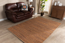 Load image into Gallery viewer, Baxton Studio Michigan Modern and Contemporary Rust Handwoven Hemp Blend Area Rug

