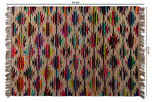 Load image into Gallery viewer, Baxton Studio Zurich Modern and Contemporary Multi-Colored Handwoven Hemp Blend Area Rug
