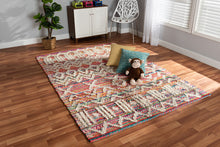 Load image into Gallery viewer, Baxton Studio Graydon Modern and Contemporary Multi-Colored Handwoven Fabric Blend Area Rug
