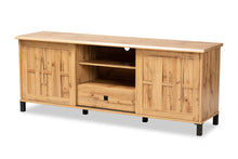 Load image into Gallery viewer, Baxton Studio Unna Modern and Contemporary Oak Brown Finished Wood 2-Door TV Stand
