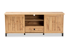 Load image into Gallery viewer, Baxton Studio Unna Modern and Contemporary Oak Brown Finished Wood 2-Door TV Stand
