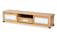 Load image into Gallery viewer, Baxton Studio Gerhardine Modern and Contemporary Oak Brown Finished Wood 1-Drawer TV Stand
