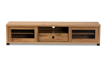 Load image into Gallery viewer, Baxton Studio Beasley Modern and Contemporary Oak Brown Finished Wood 1-Drawer TV Stand
