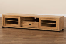 Load image into Gallery viewer, Baxton Studio Beasley Modern and Contemporary Oak Brown Finished Wood 1-Drawer TV Stand
