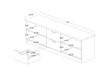 Load image into Gallery viewer, Baxton Studio Adelino Modern and Contemporary Oak Brown Finished Wood 2-Drawer TV Stand
